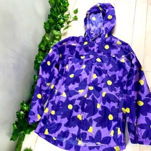 Lands End Girls Rain Jacket/ Windbreaker - 7/8